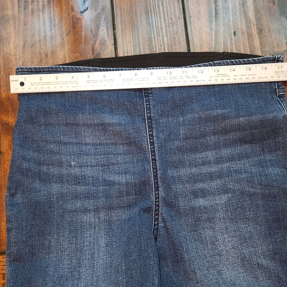 Knox Rose Pullon Blue Flare Wide Leg Jegging Jeans Sz 14 - Picture 3 of 5